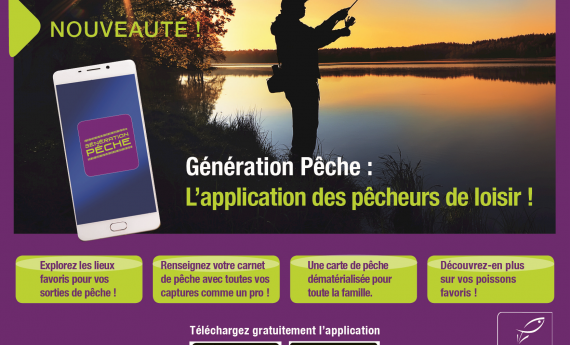 Dématérialisez votre carte de pêche avec l'application Génération Pêche