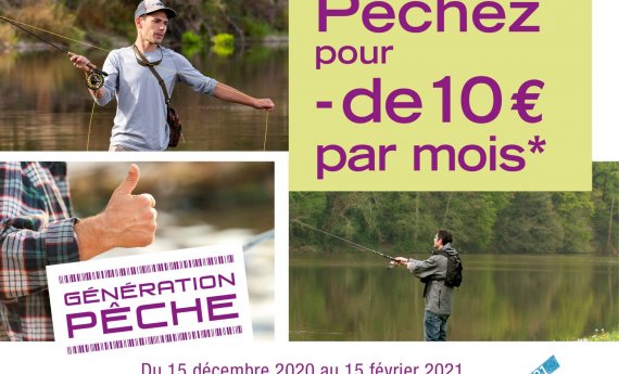 Mensualisez votre carte de pêche