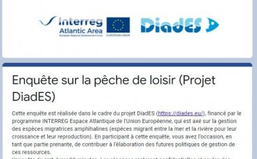 Enquête sur la pêche de loisir (Projet DiadES)